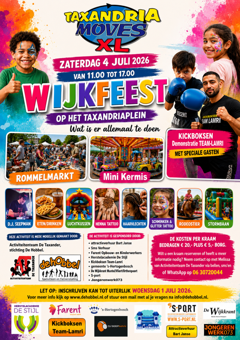 Wijkfeest 2026 poster